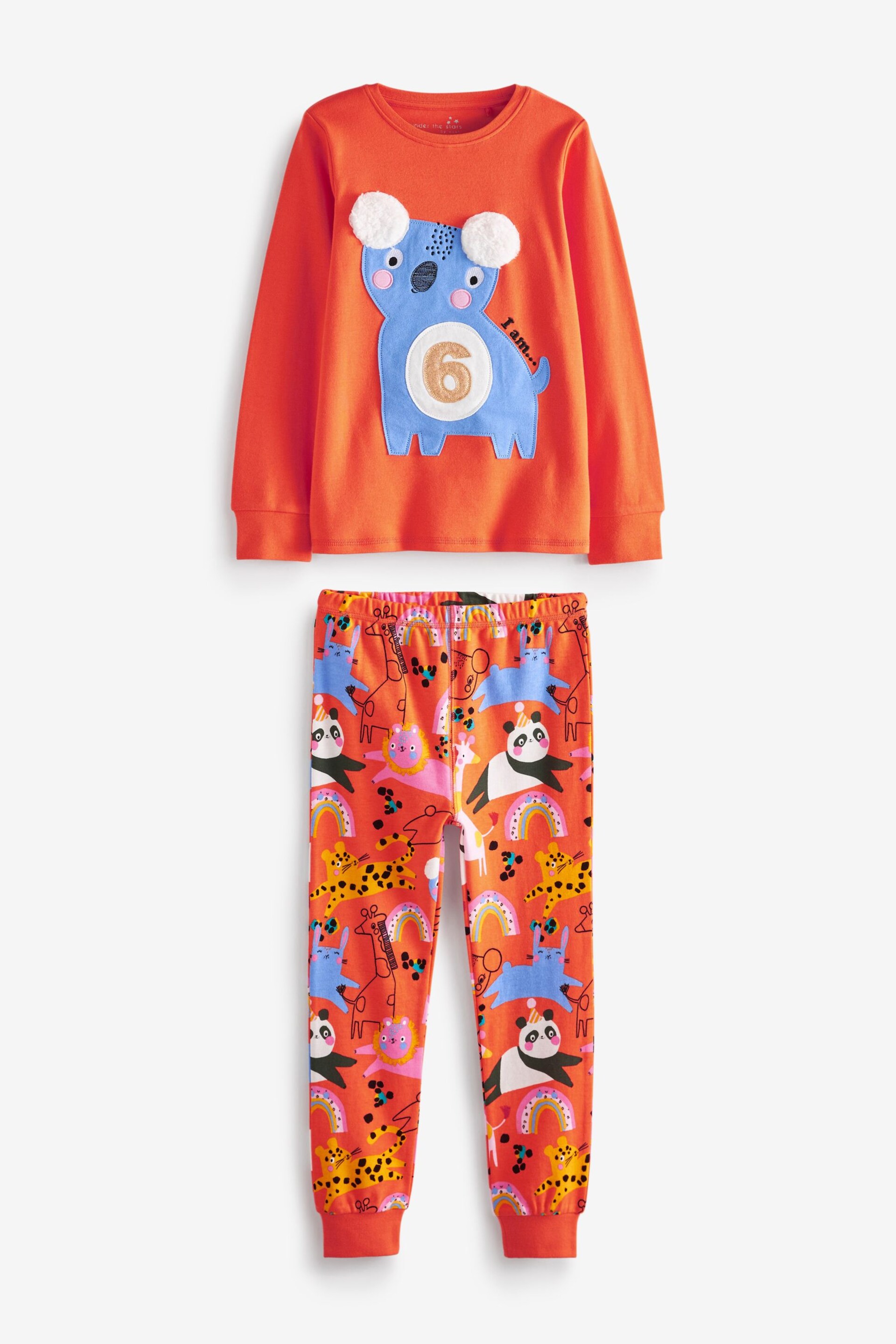 Bright 'I Am' Birthday Long Sleeve Pyjama 1 Pack - Image 8 of 9