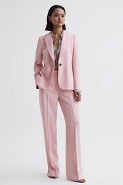 Reiss Pink Marina Petite Single Breasted Blazer - Image 1 of 6