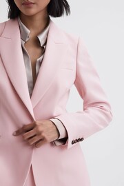 Reiss Pink Marina Petite Single Breasted Blazer - Image 4 of 6