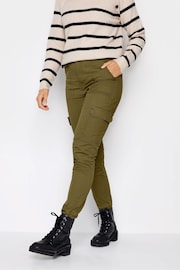 Long Tall Sally Green Cargo Stretch Skinny Jeans - Image 1 of 3