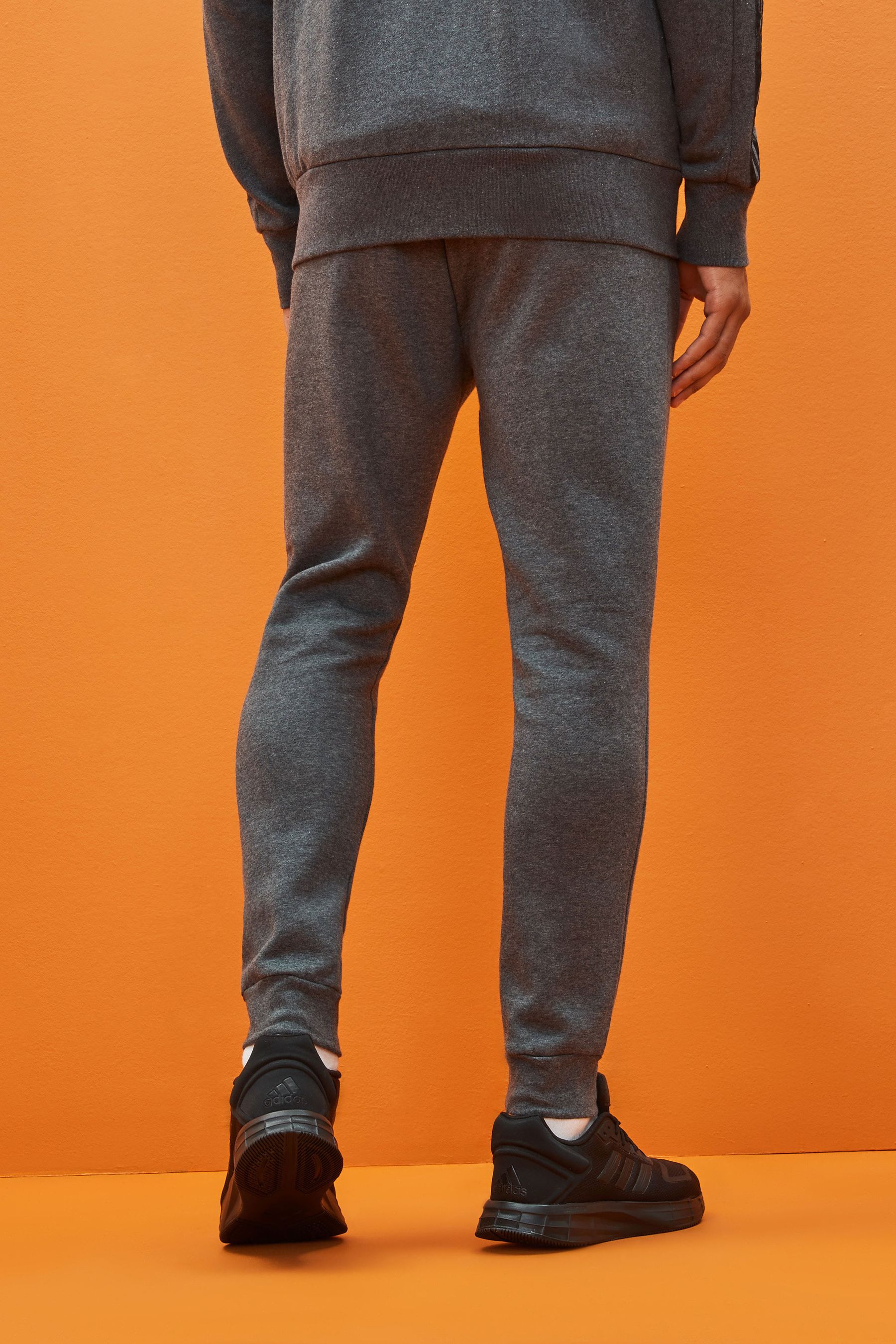 Buy adidas Grey Regular Essentials Fleece Tapered Joggers from Next Luxembourg