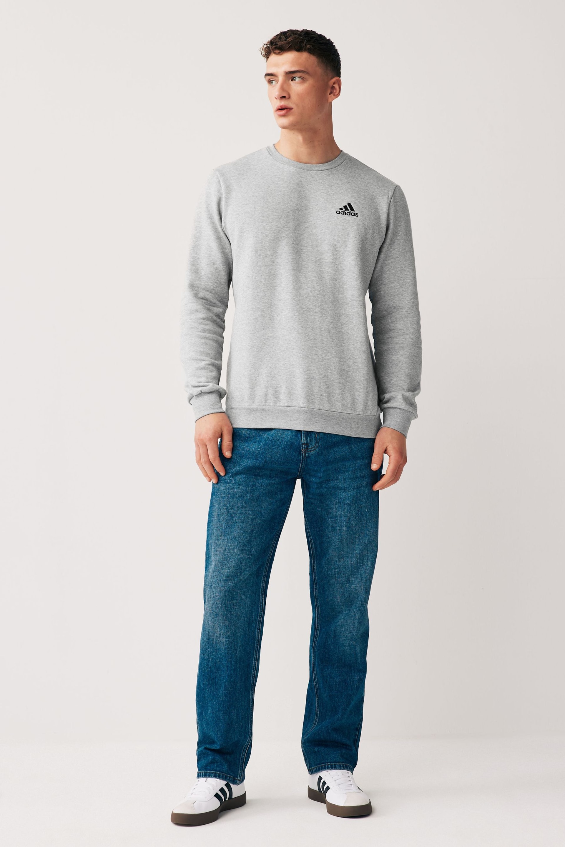 adidas Grey Feelcozy Sweatshirt - Image 2 of 5