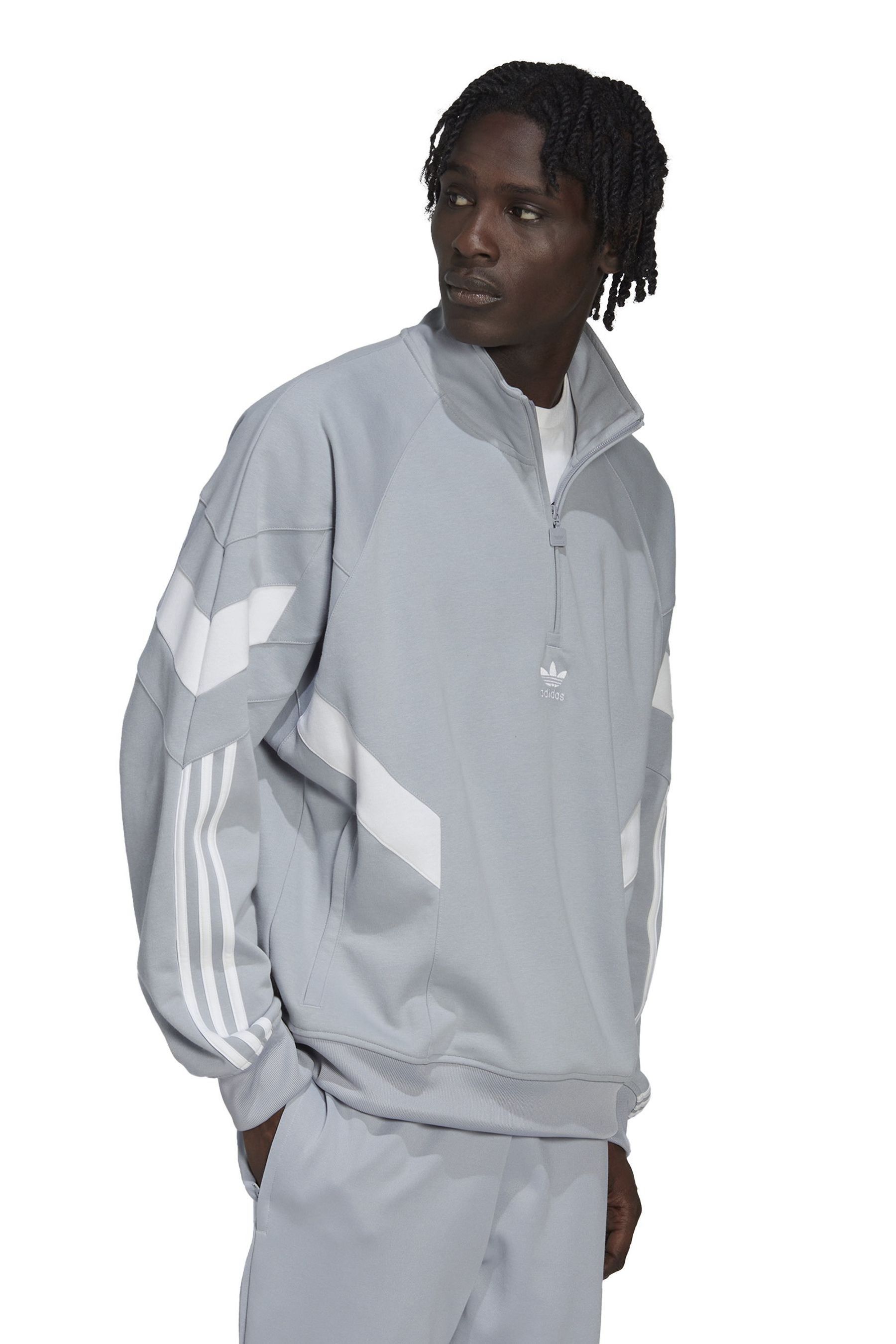 Buy adidas Originals Rekive Half Zip Sweatshirt from Next Luxembourg