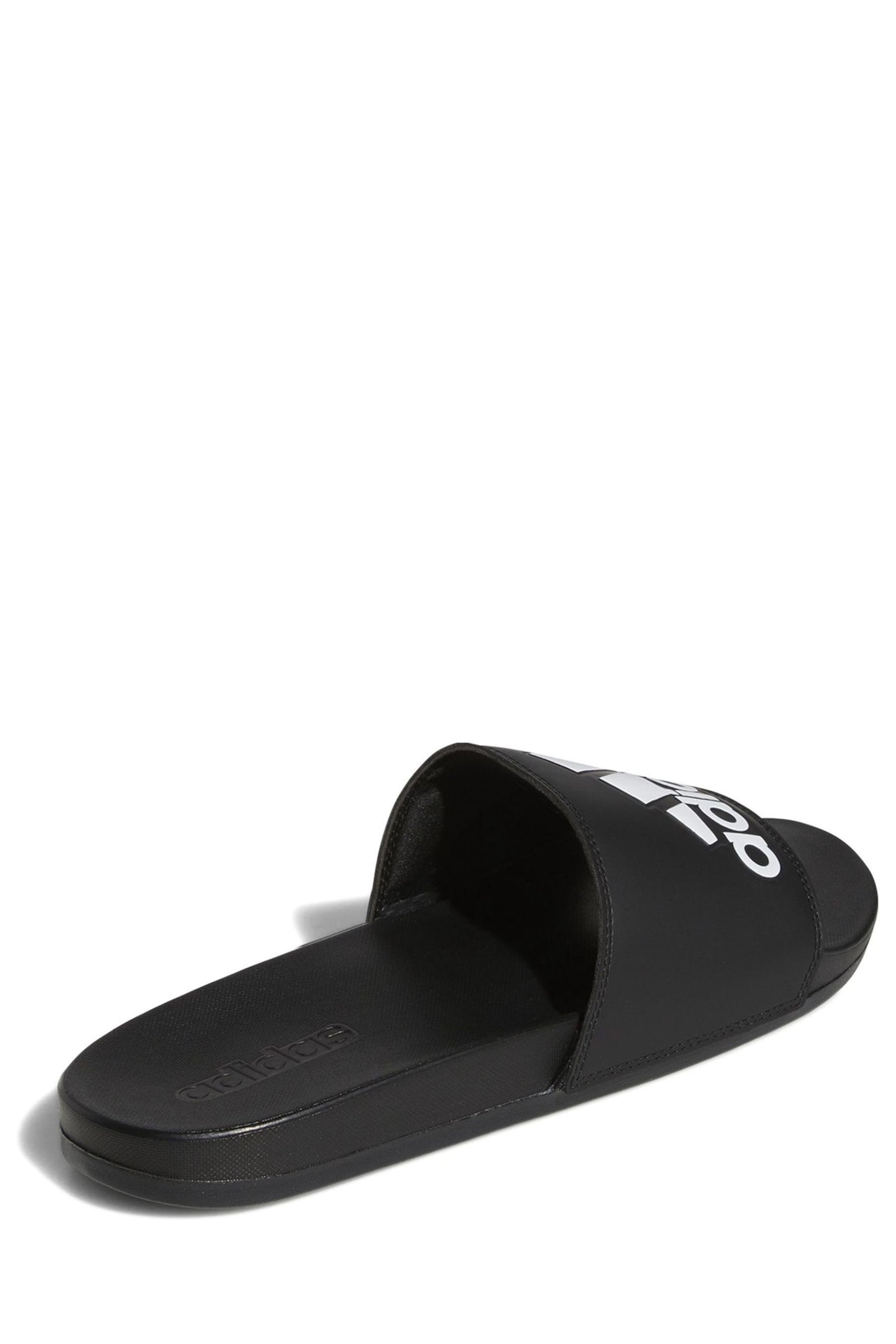 adidas Dark Black Sportswear Adilette Comfort Slides - Image 4 of 9