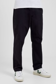 French Connection Black Peached Cotton Straight Leg Trouser - Image 3 of 3