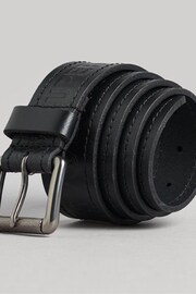 Superdry Dark Black Vintage Branded Belt - Image 1 of 4
