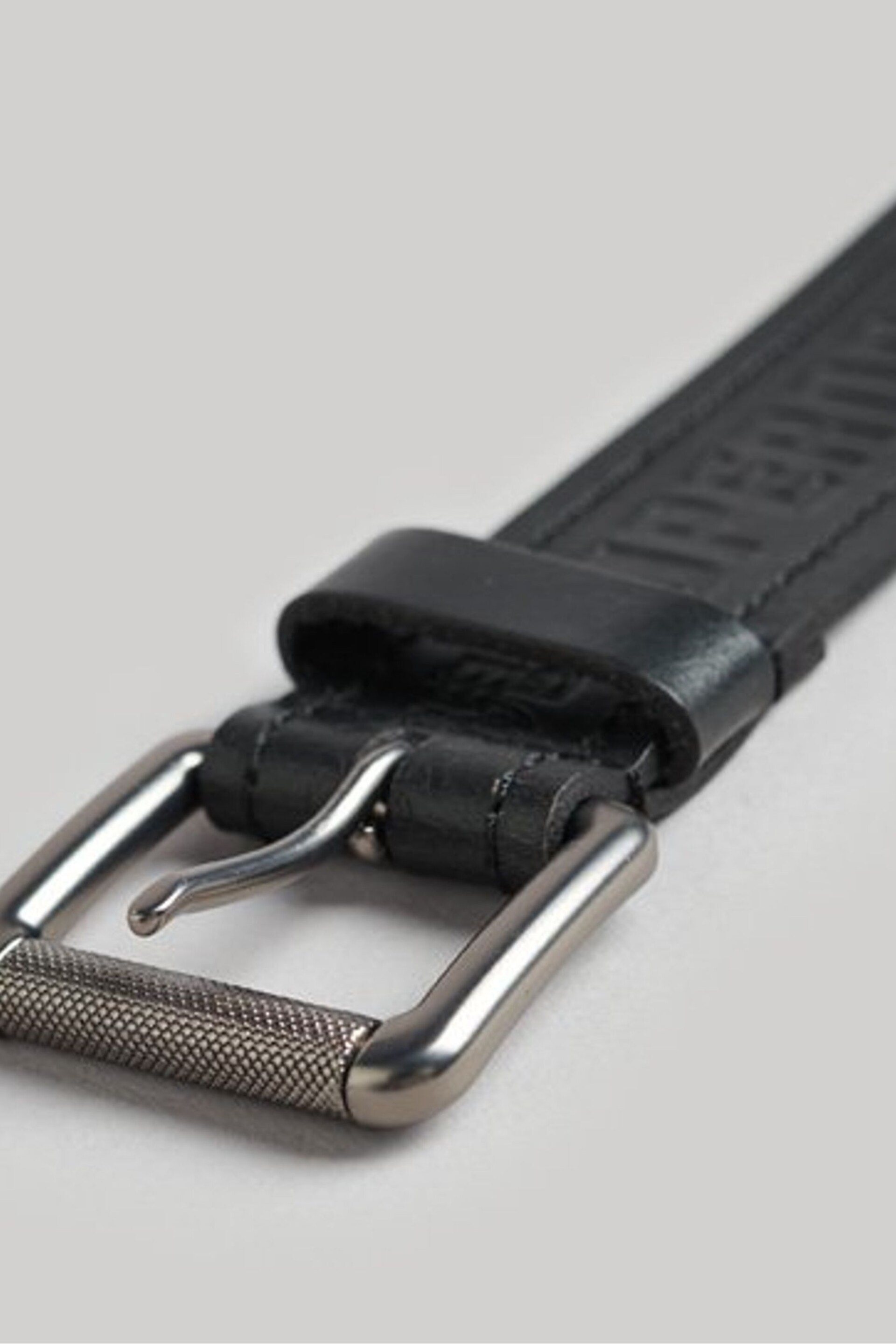Superdry Dark Black Vintage Branded Belt - Image 3 of 4