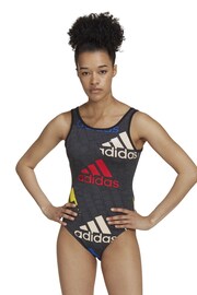 adidas Grey Essentials Logo Bodysuit - Image 1 of 7