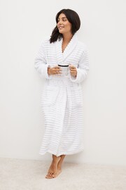 White Towelling Dressing Gown - Image 1 of 4