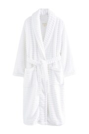 White Towelling Dressing Gown - Image 3 of 4