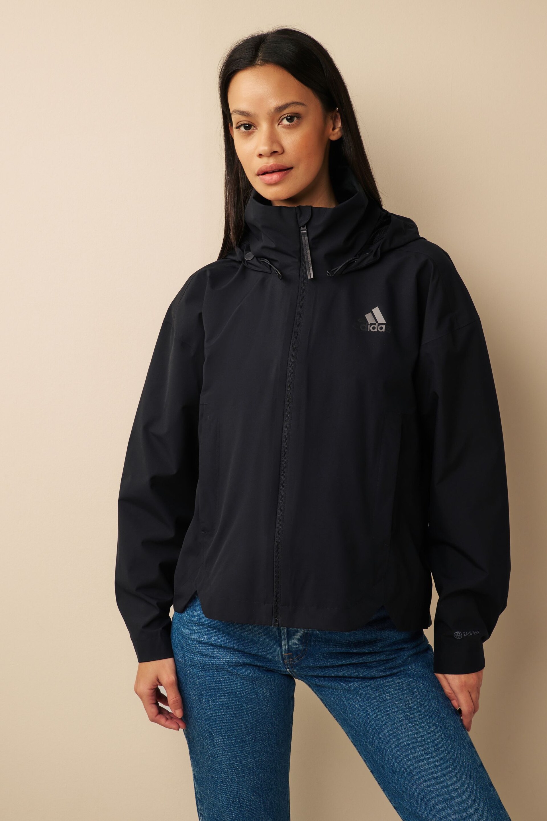 adidas Black Terrex Traveer RAIN.RDY Jacket - Image 1 of 6