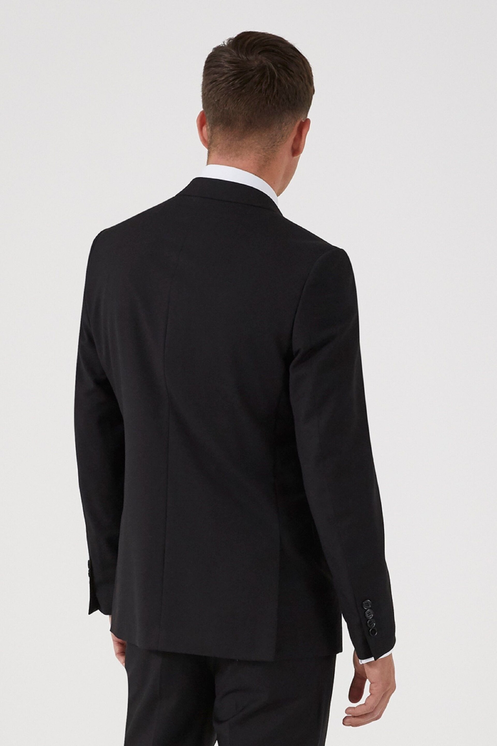 Skopes Milan Black Slim Fit Suit Jacket - Image 3 of 6