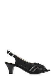 Pavers Black Slingback Evening Heels - Image 1 of 5