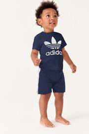 adidas Originals Infant Trefoil T-Shirt and Shorts Set - Image 1 of 5