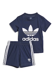 adidas Originals Infant Trefoil T-Shirt and Shorts Set - Image 2 of 5