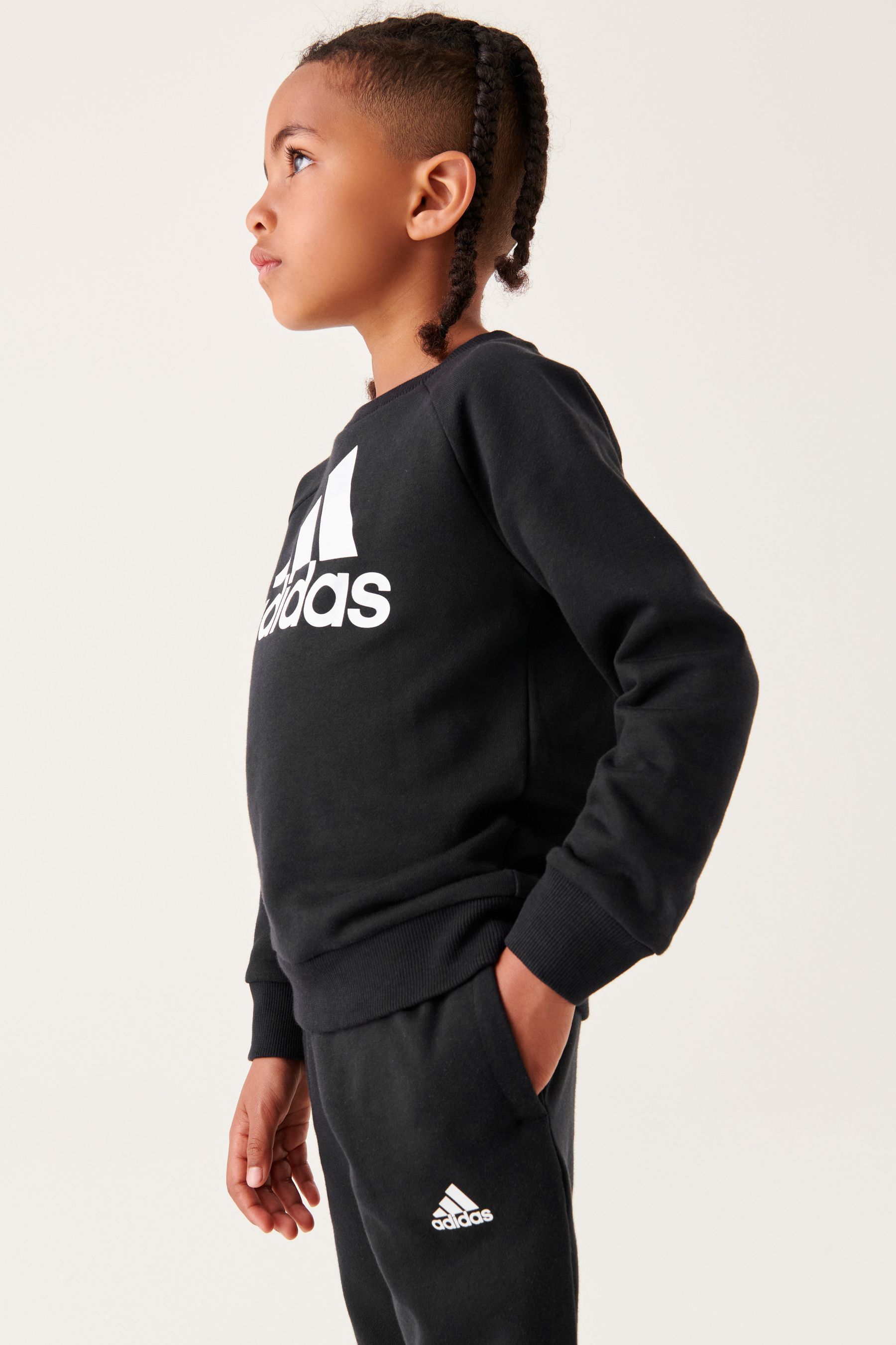 Buy adidas Black Sportswear Essentials Logo French Terry Jogger Set from Next Ireland
