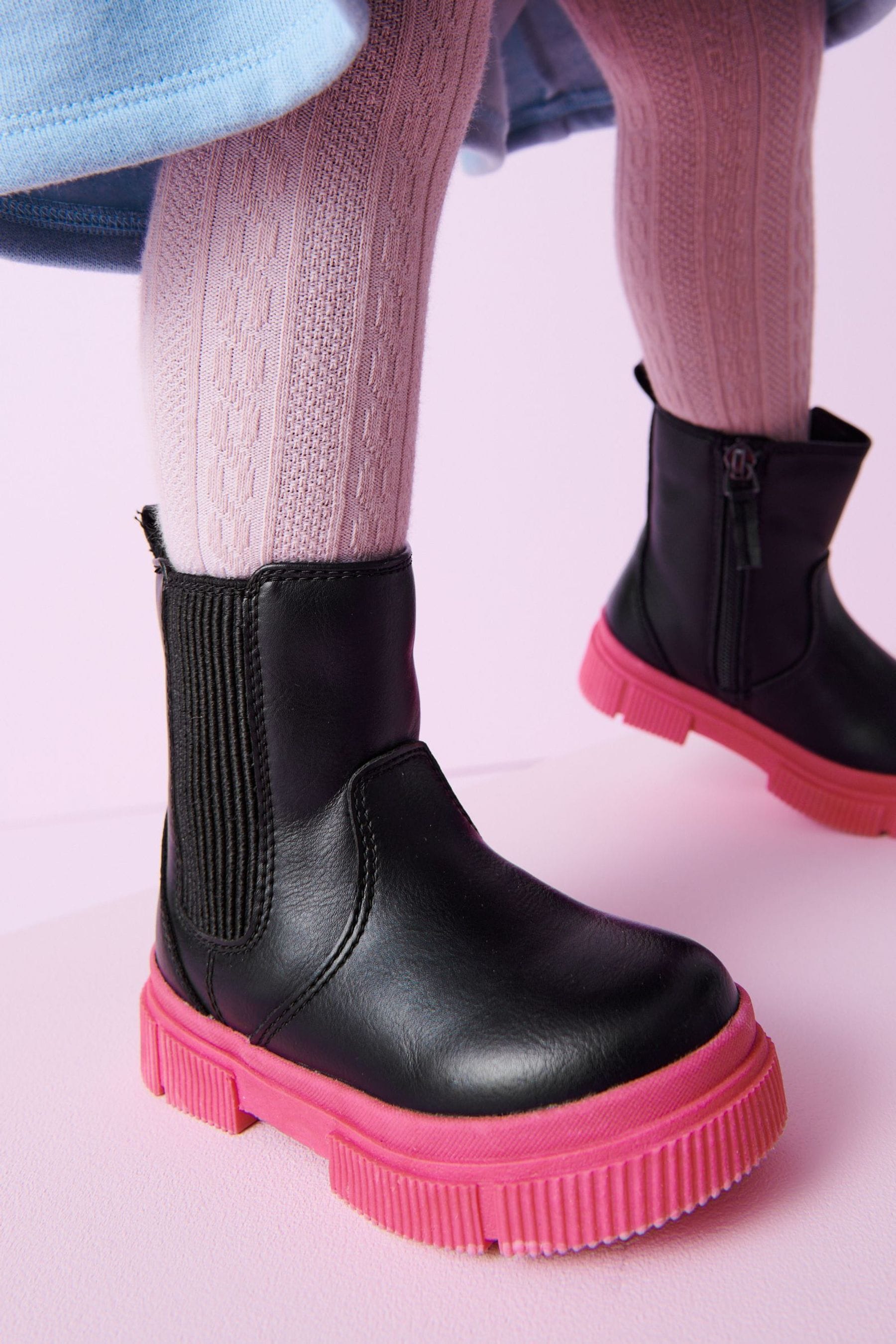 Acheter Noir Rose Grosses bottines Chelsea from Next Luxembourg