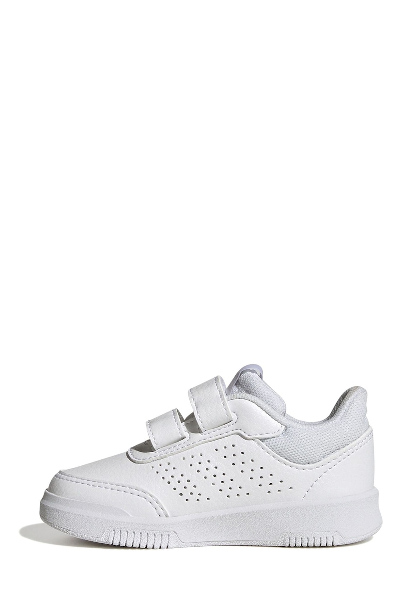 adidas White Tensaur Hook and Loop Shoes - Image 2 of 9