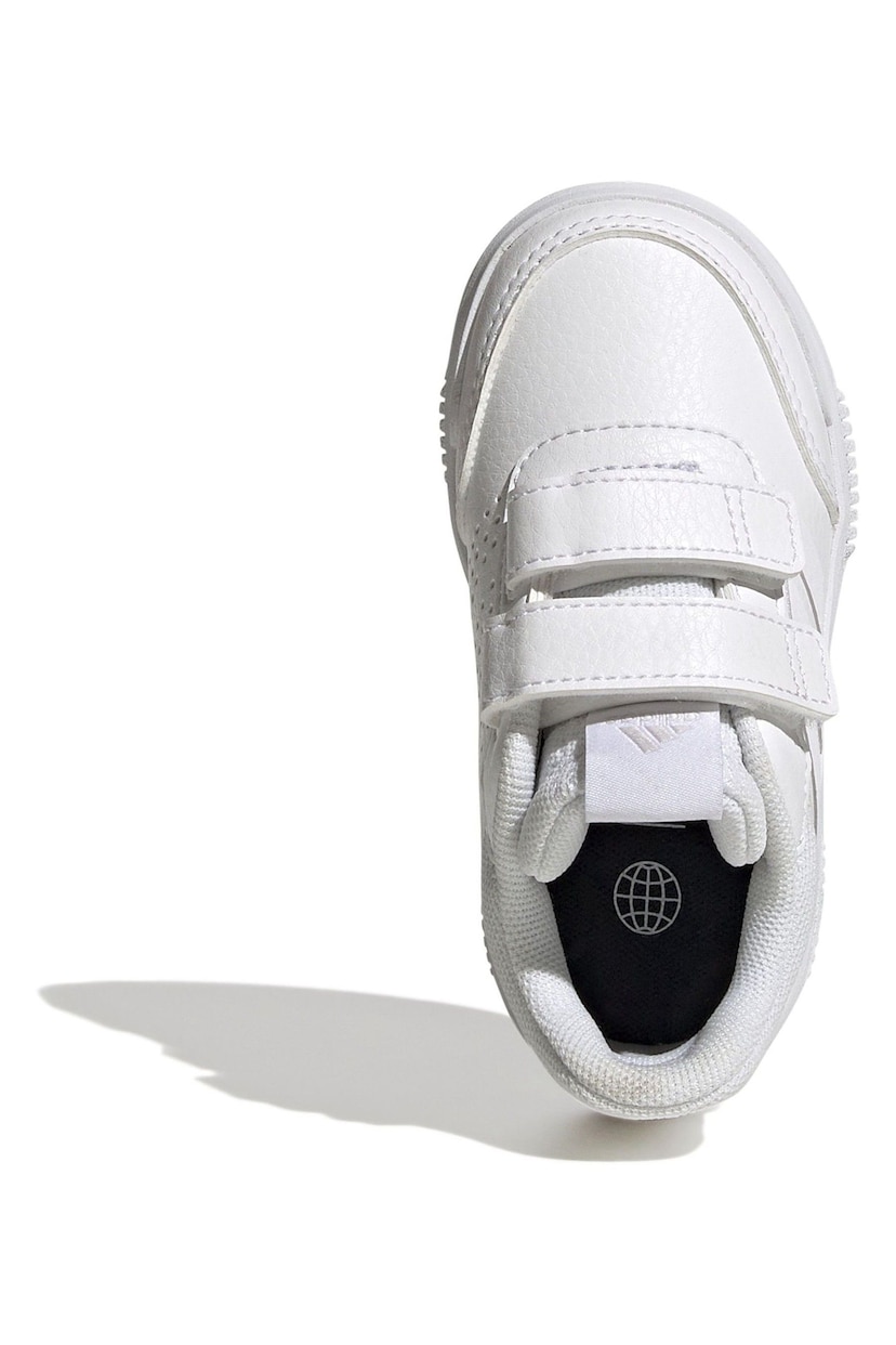 adidas White Tensaur Hook and Loop Shoes - Image 6 of 9