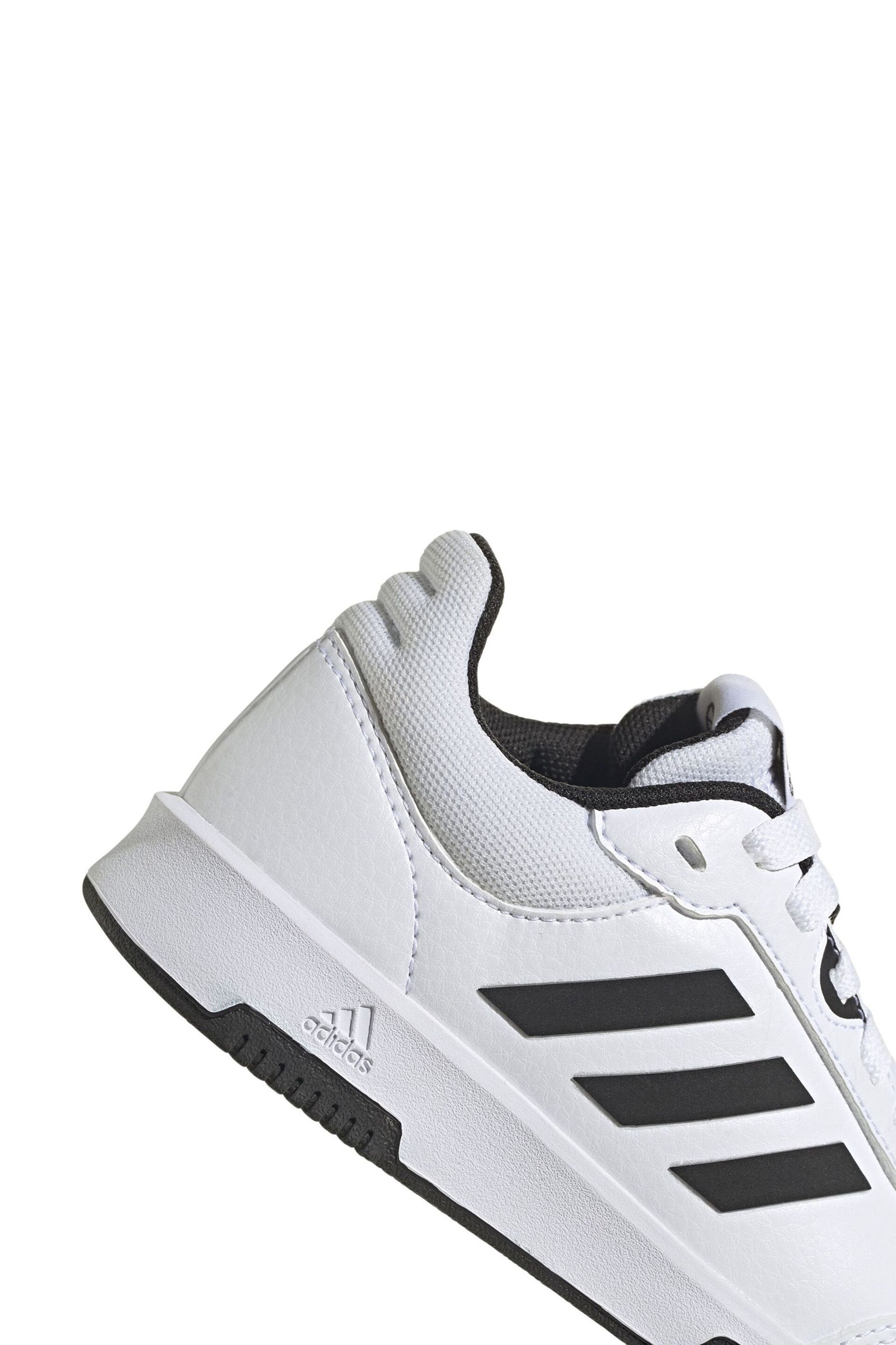 adidas White/Black Tensaur Sport Training Lace Shoes - Image 7 of 8