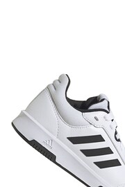 adidas White/Black Tensaur Sport Training Lace Shoes - Image 8 of 8