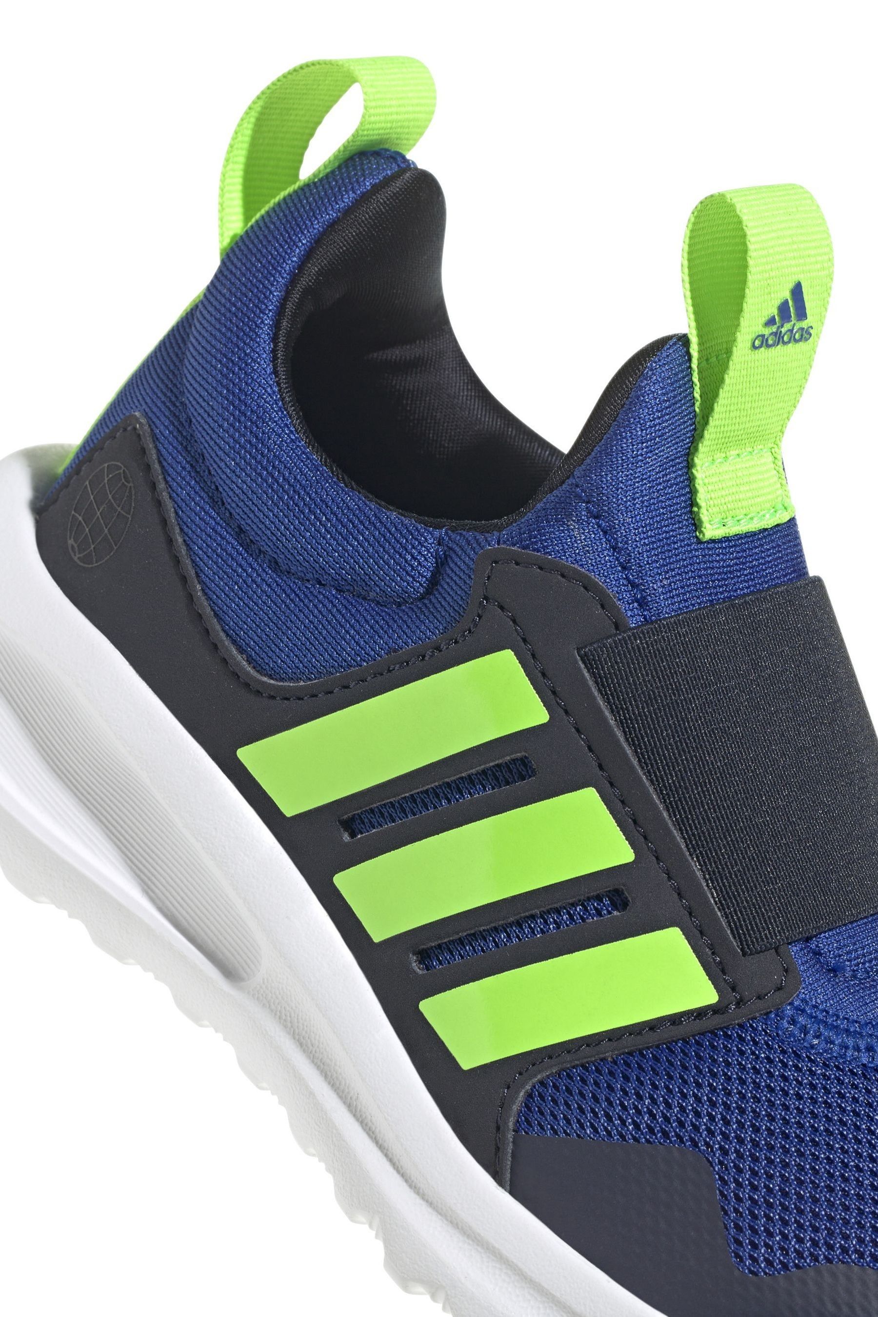 Adidas blue slip on clearance