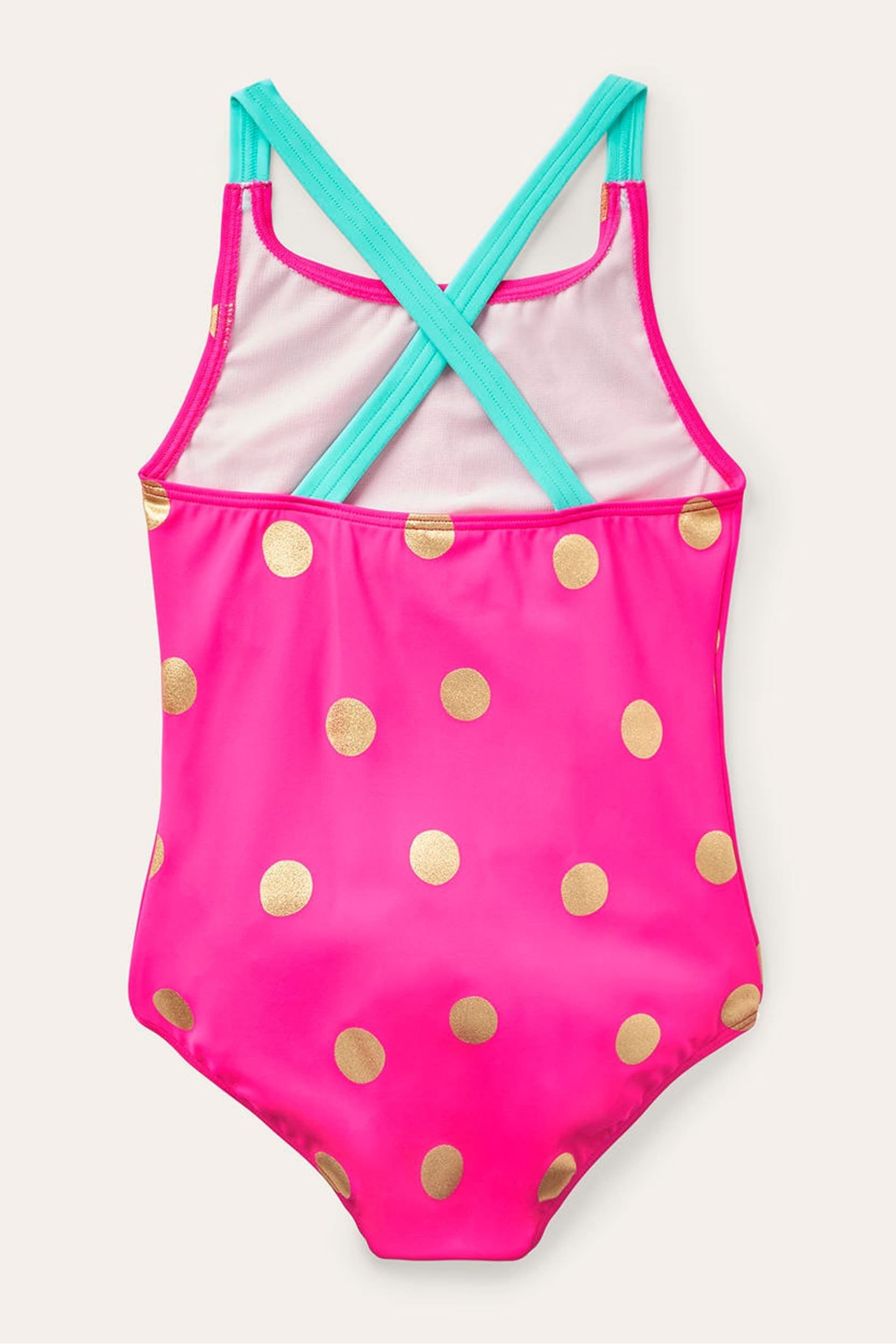Boden Pink Cross-Back Printed Swimsuit - Image 2 of 3