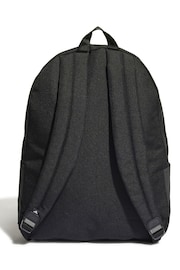 adidas Black Adult Classic Badge of Sport 3-Stripes Backpack - Image 3 of 6
