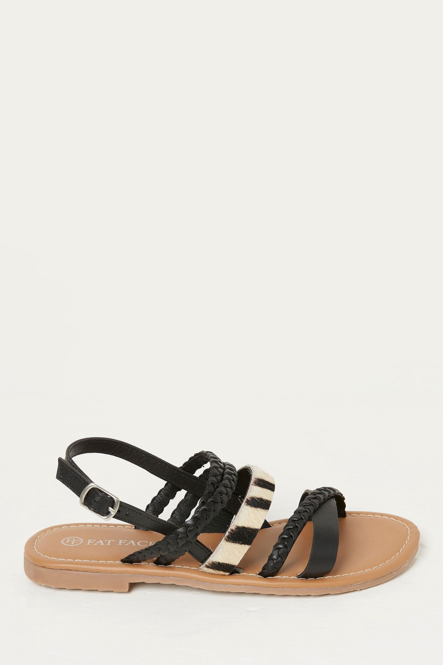 Buy FatFace Black Zebra Xanthe Sandals from Next Luxembourg