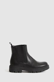 Reiss Black Taylor Junior Leather Chelsea Boots - Image 2 of 7