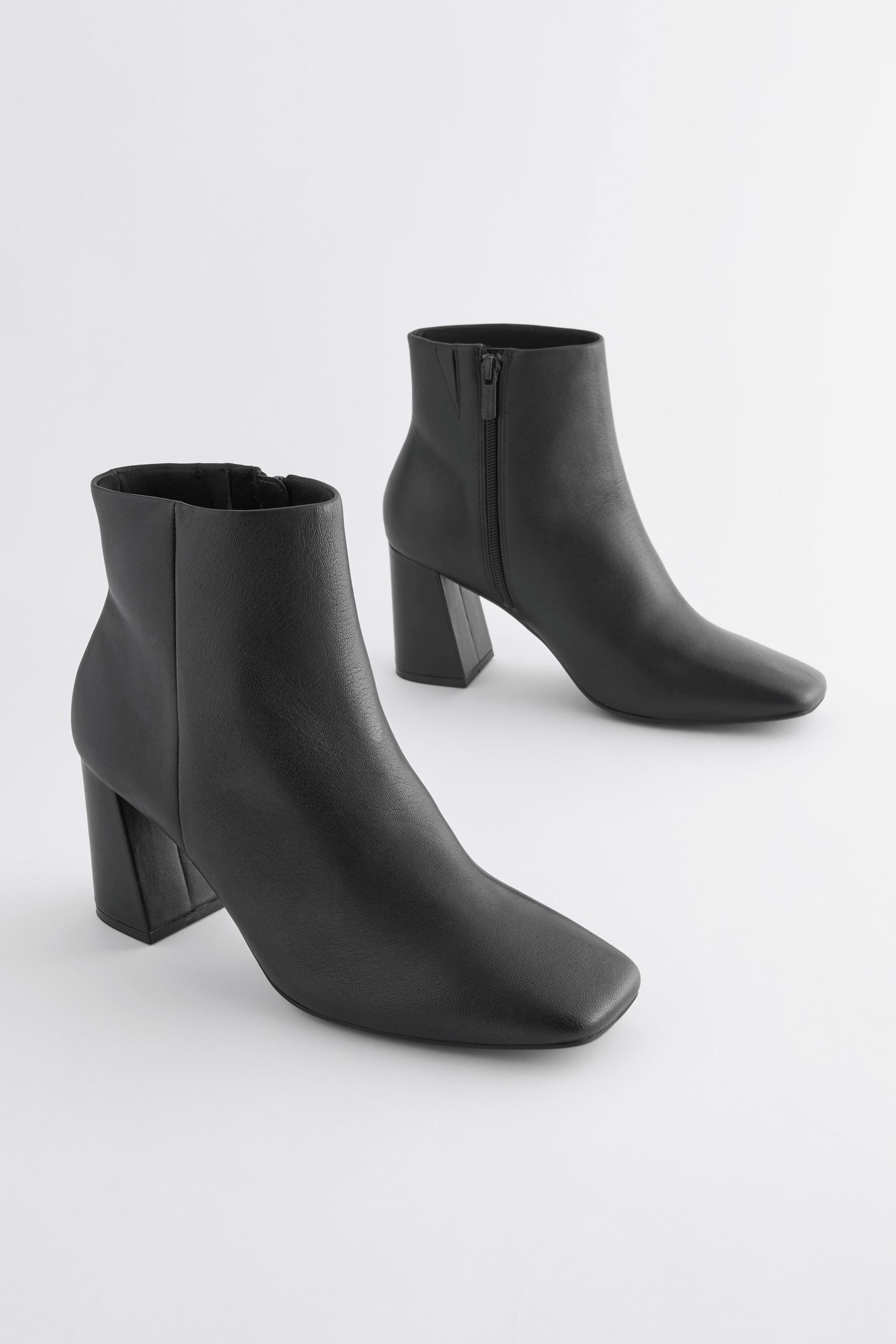 Black Forever Comfort® With Motionflex Square Toe Ankle Boots - Image 1 of 5