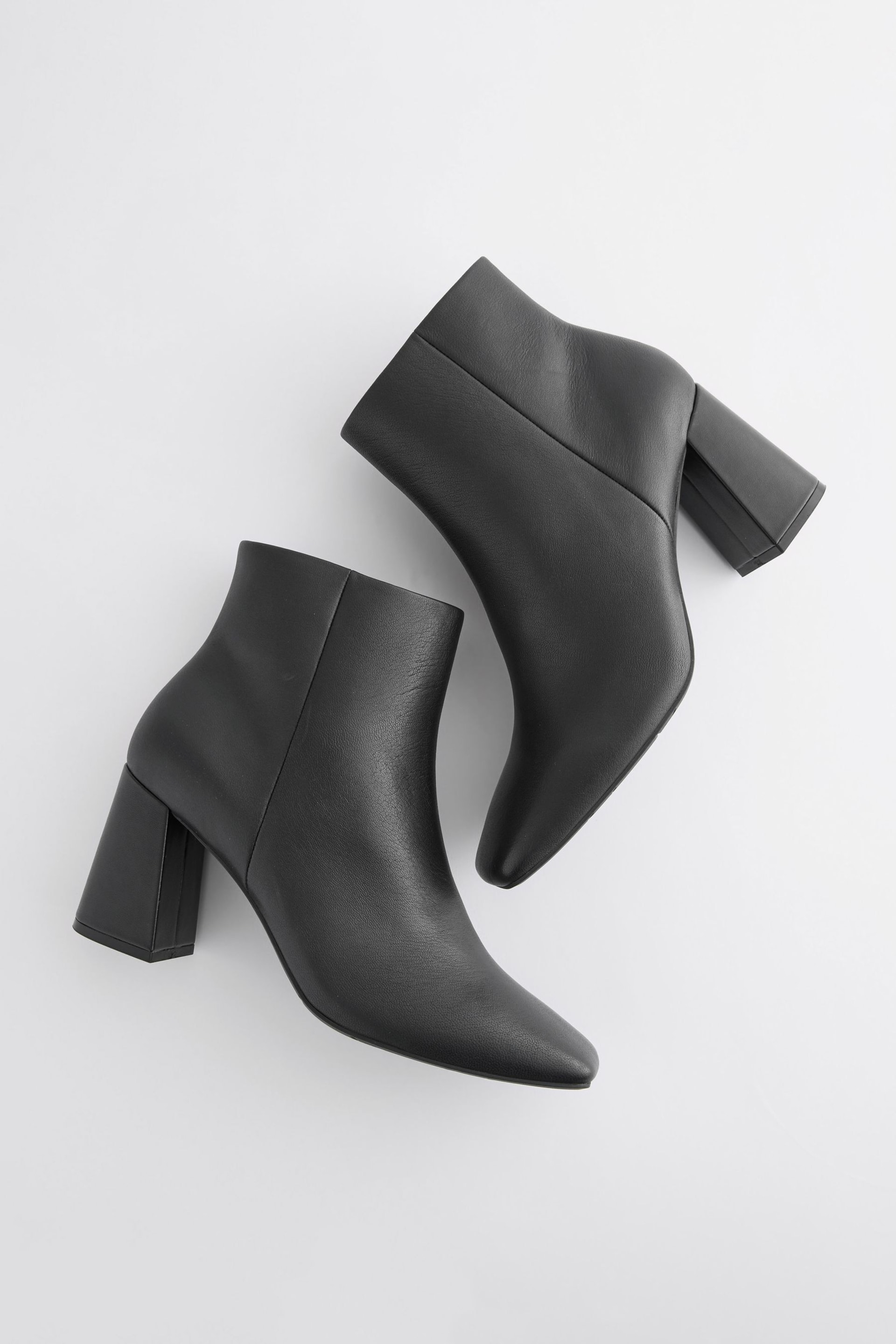Black Forever Comfort® With Motionflex Square Toe Ankle Boots - Image 3 of 5