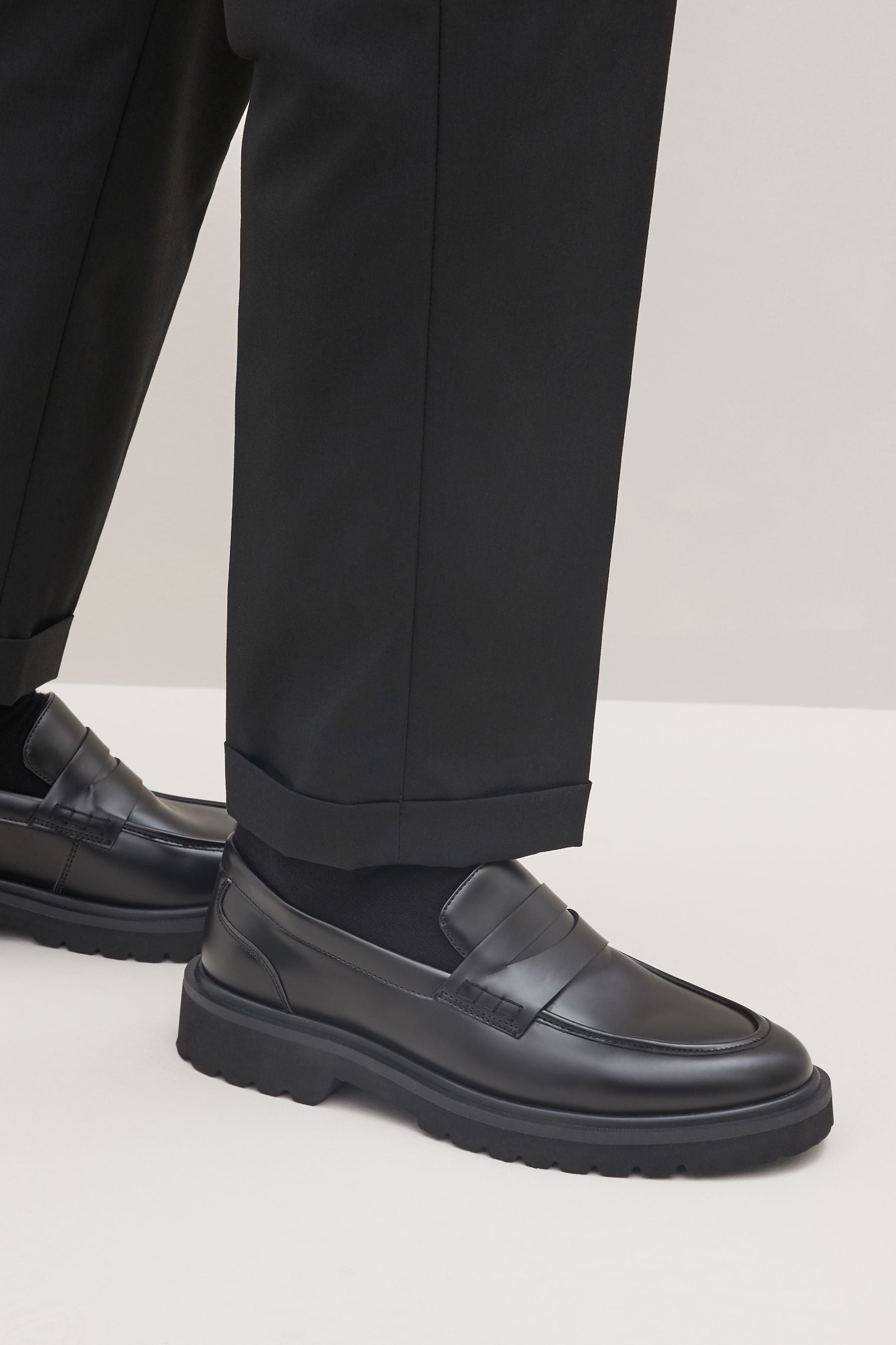 Buy Black EDIT Chunky Loafers from Next United Arab Emirates