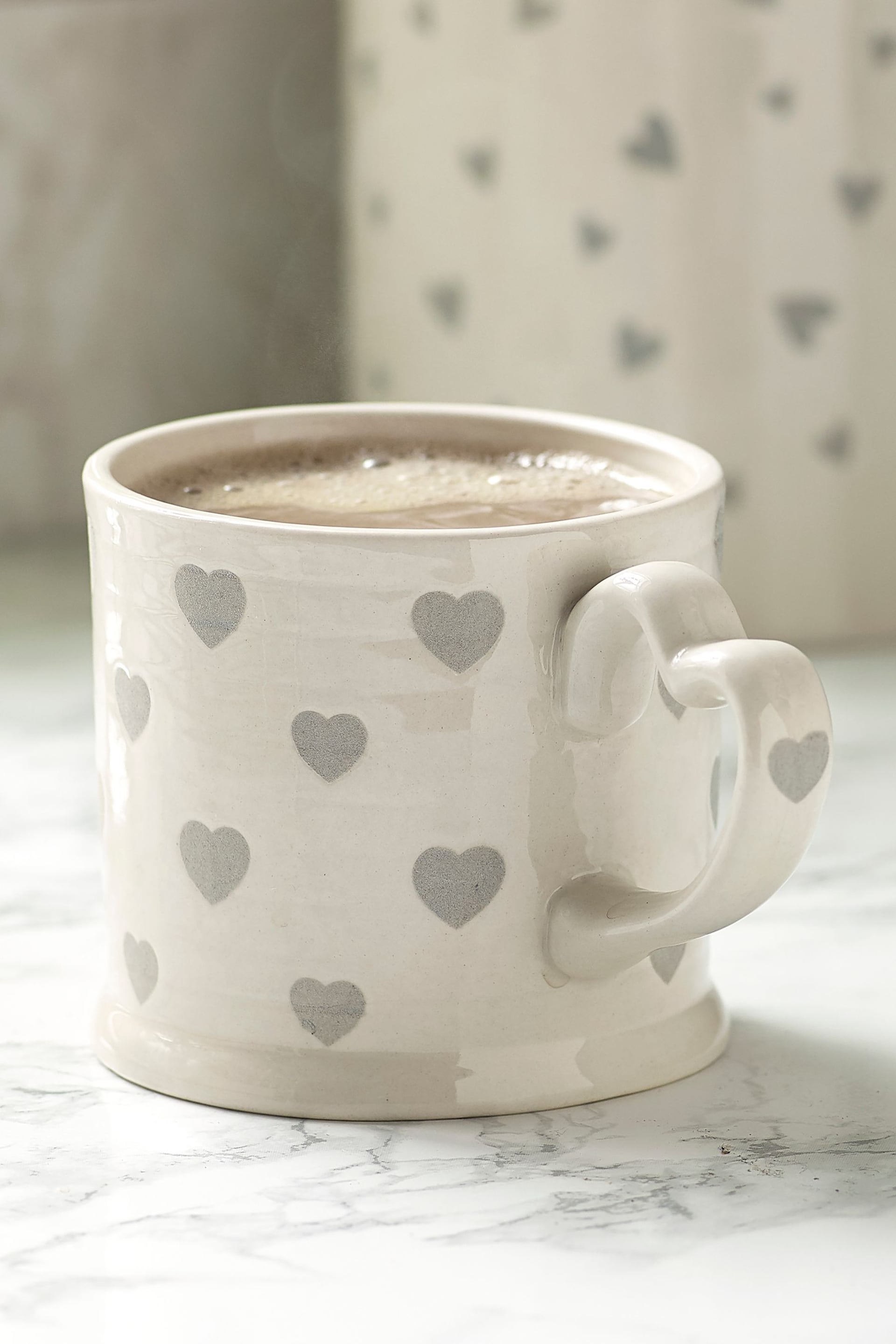 Grey Hearts Mug - Image 2 of 4