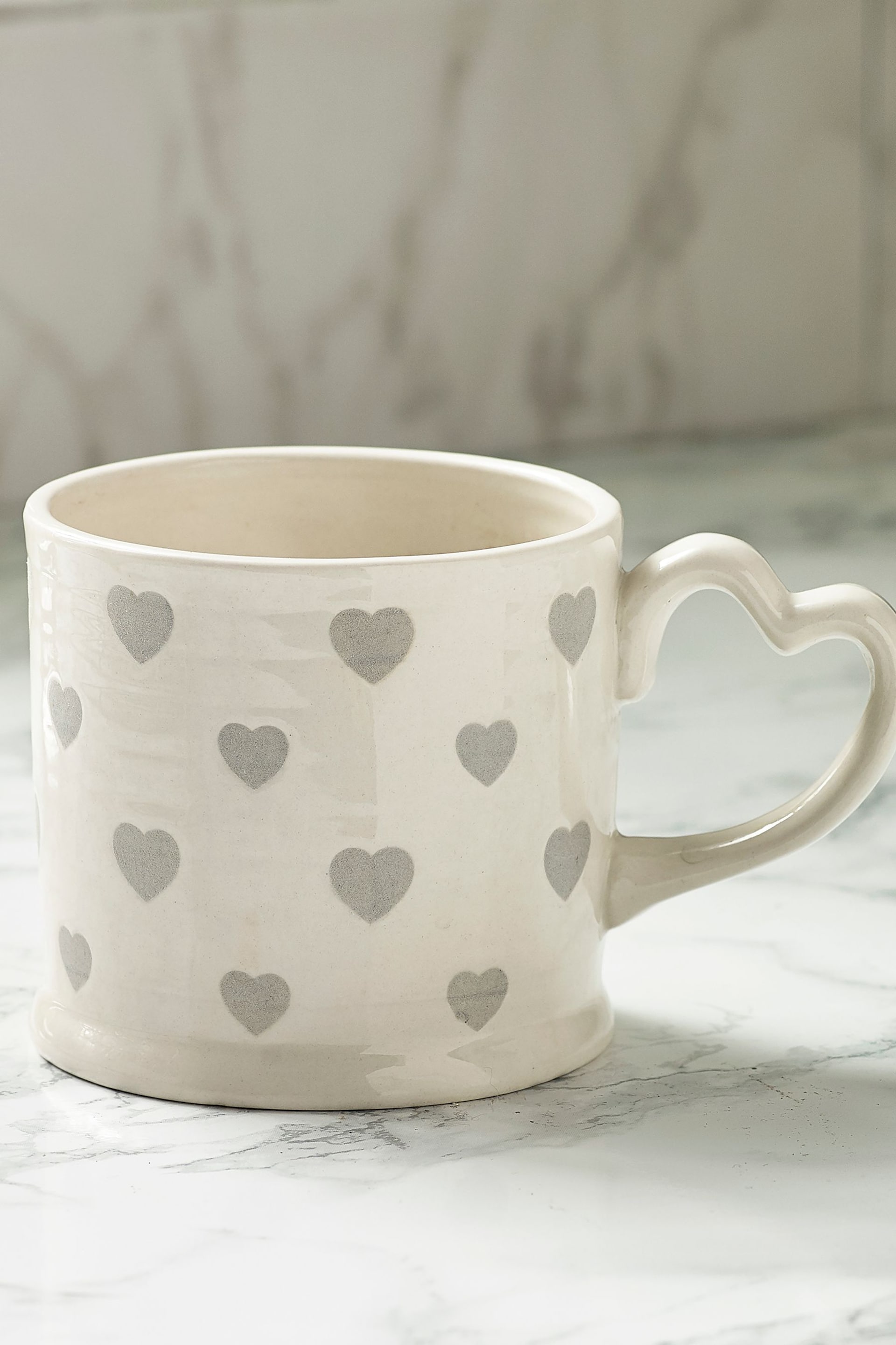 Grey Hearts Mug - Image 3 of 4
