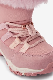 Pink Water Resistant Warm Lined Snow Boots - Image 3 of 5