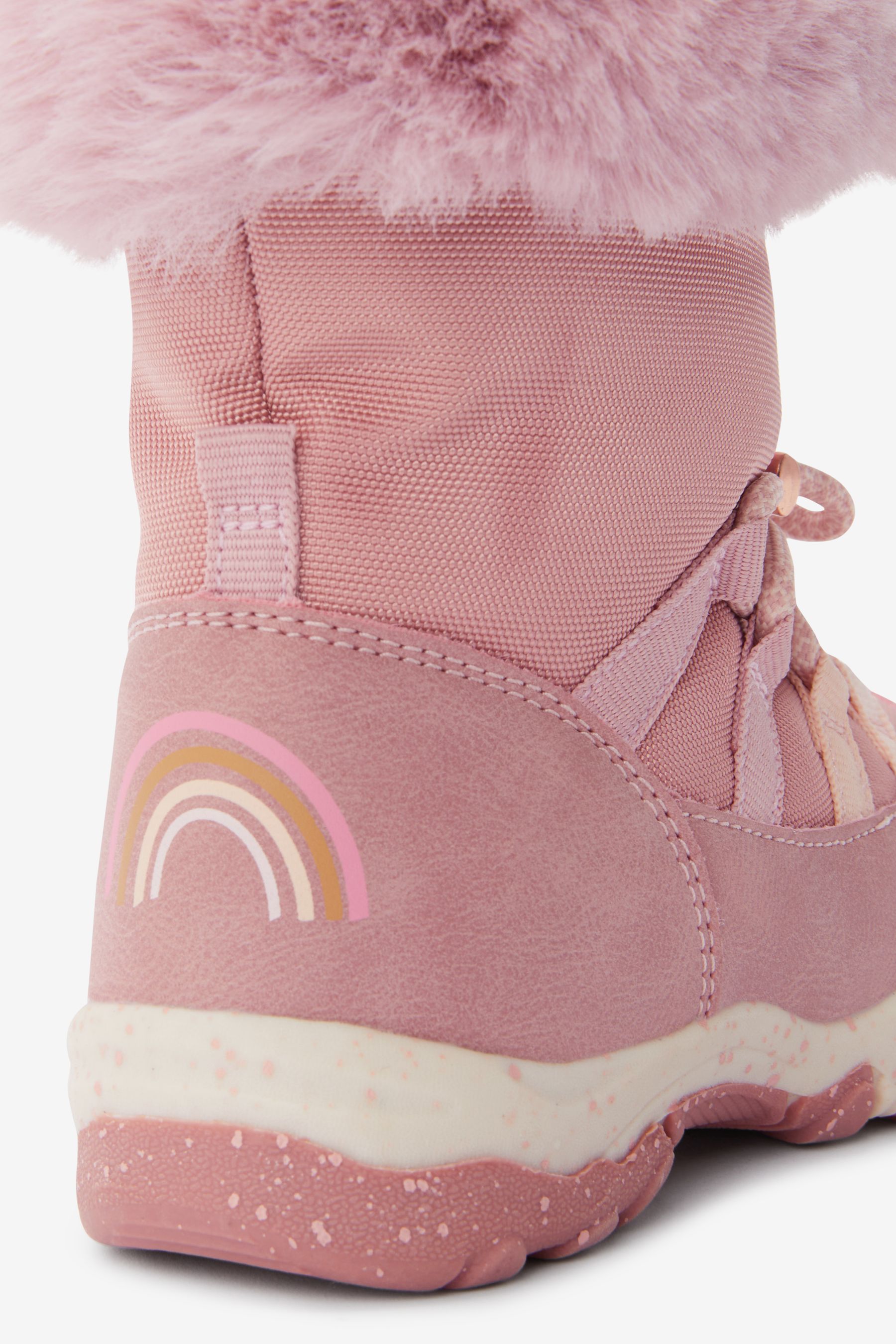 Light pink snow boots best sale