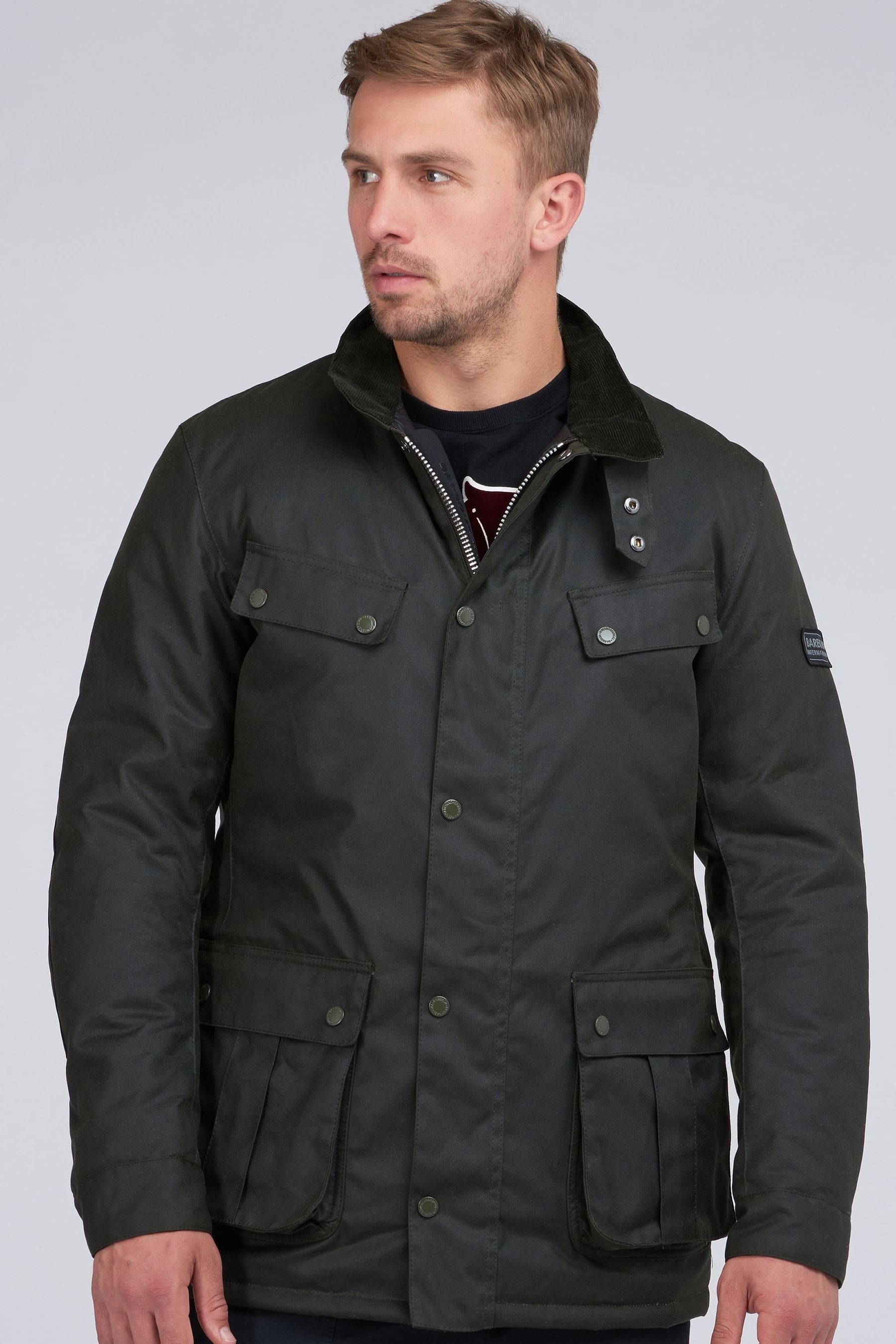 Buy Barbour International Green Duke Wax Jacket from Next Germany