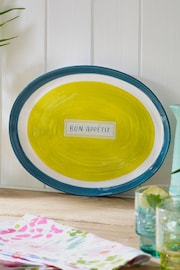 Teal Blue Bon Appétit Platter - Image 3 of 4
