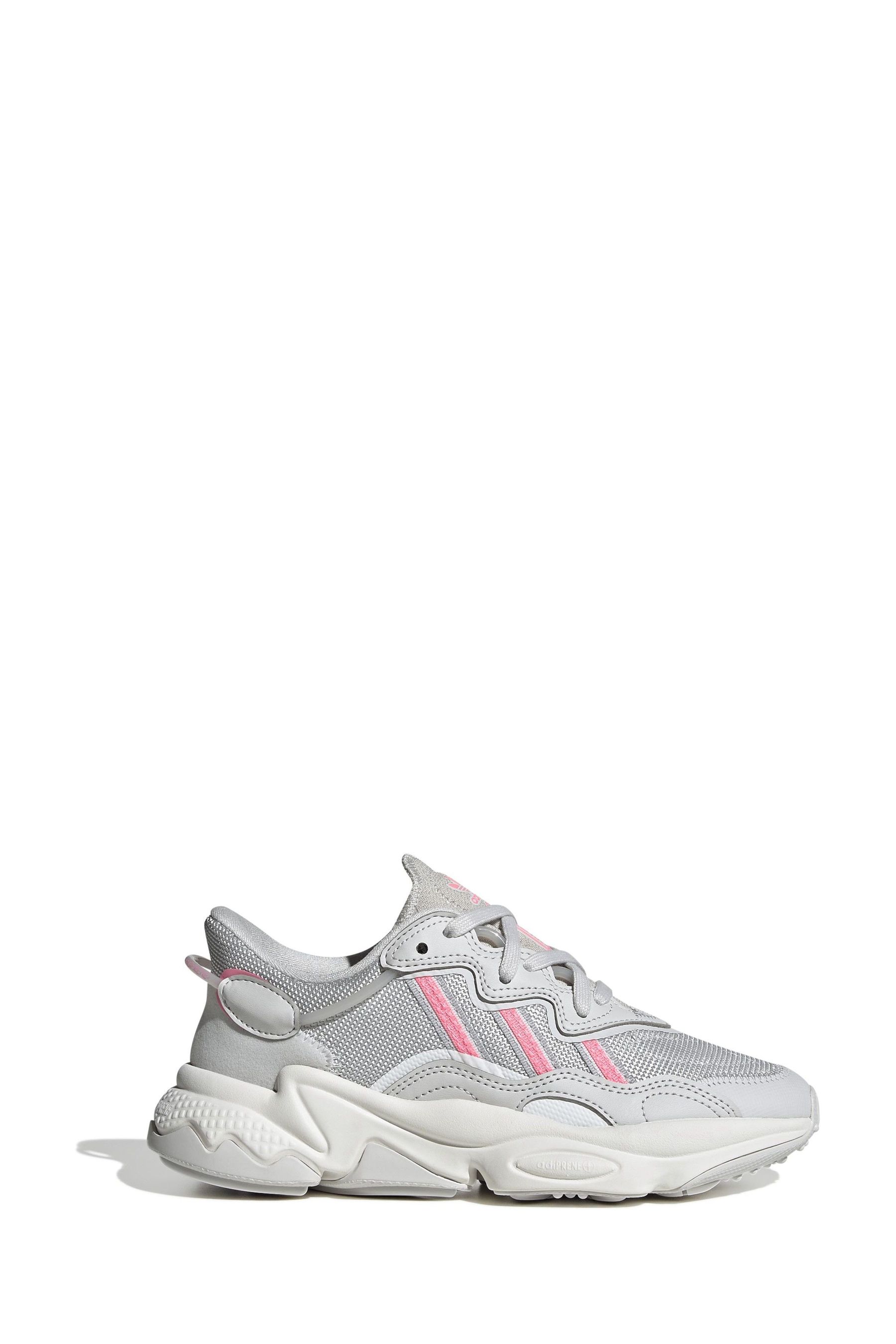 Buy adidas Originals Grey Junior OZWEEGO Lace Trainers from Next Luxembourg