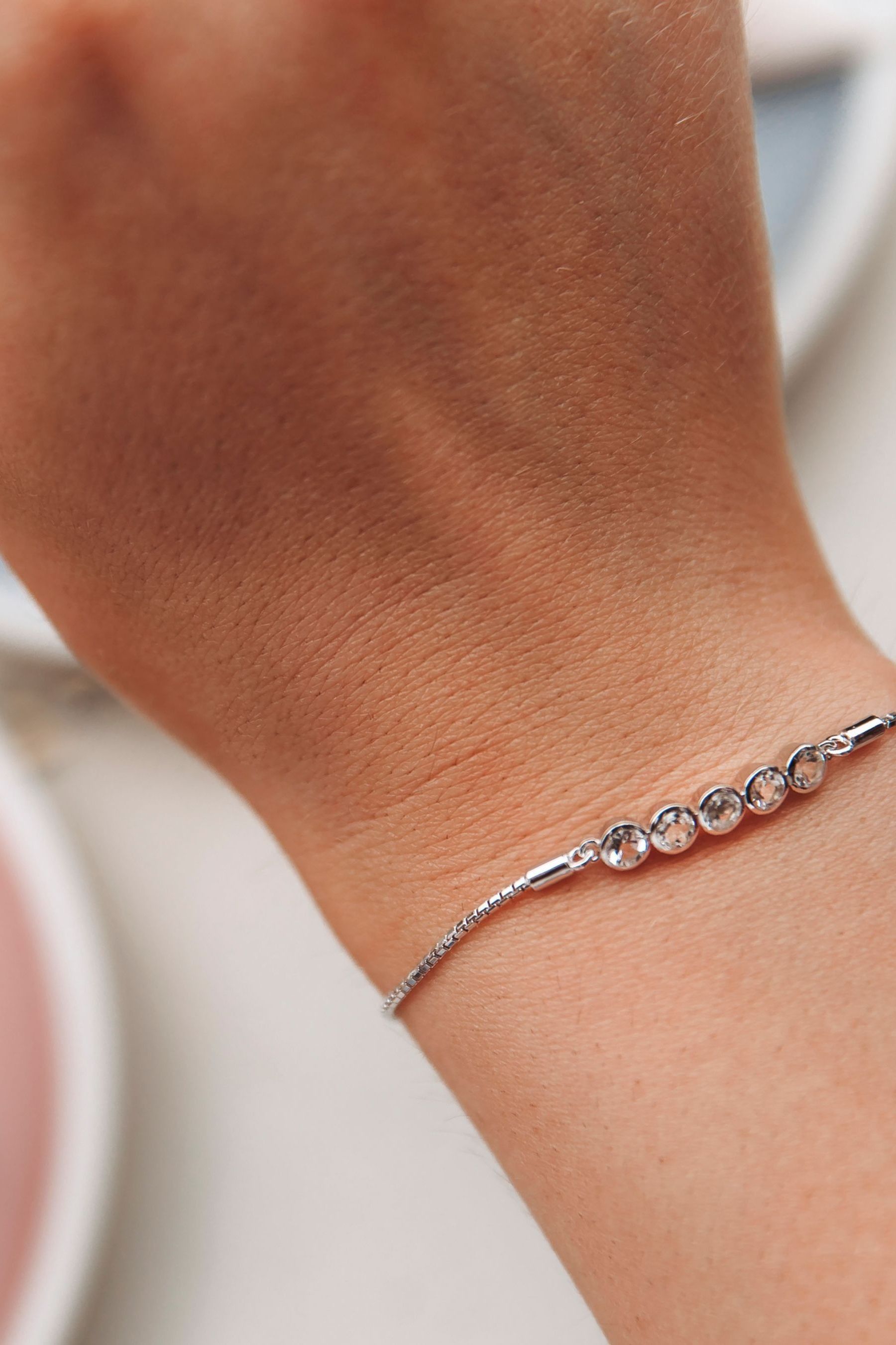 White topaz bracelet hot sale