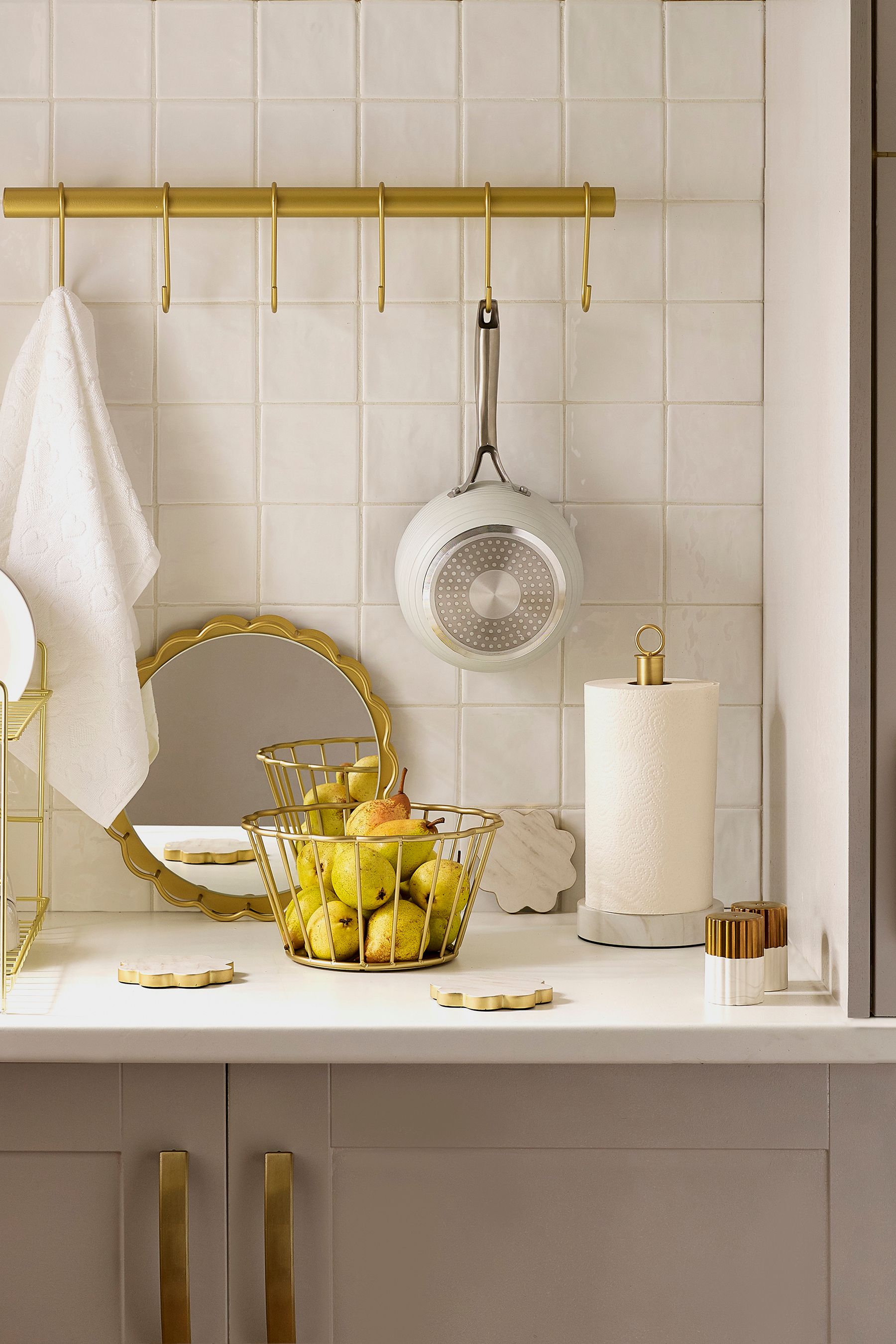 Kitchen roll holder gold shop