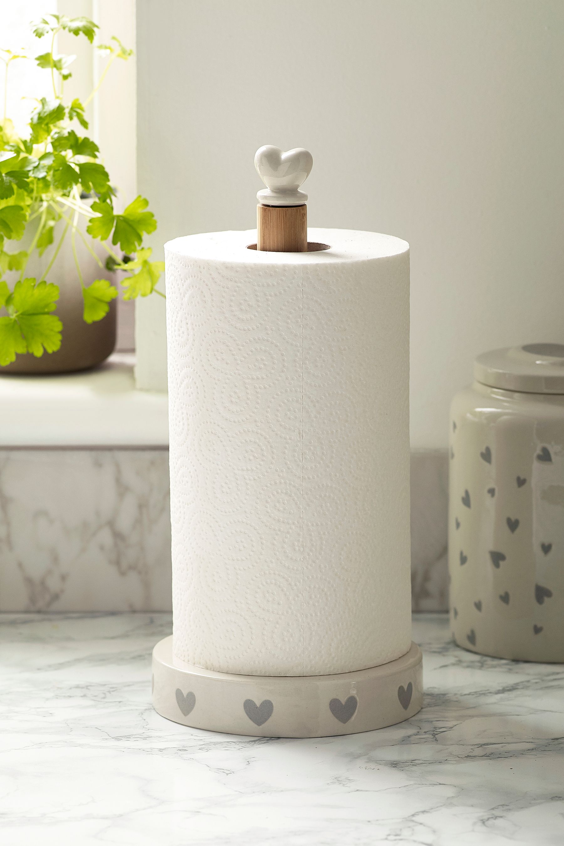 Grey kitchen roll holder outlet