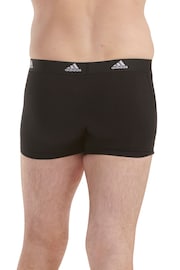 adidas Black Active Flex Cotton 3 Pack Boxers - Image 3 of 6