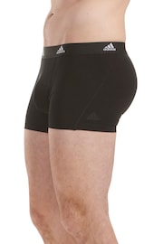 adidas Black Active Flex Cotton 3 Pack Boxers - Image 4 of 6