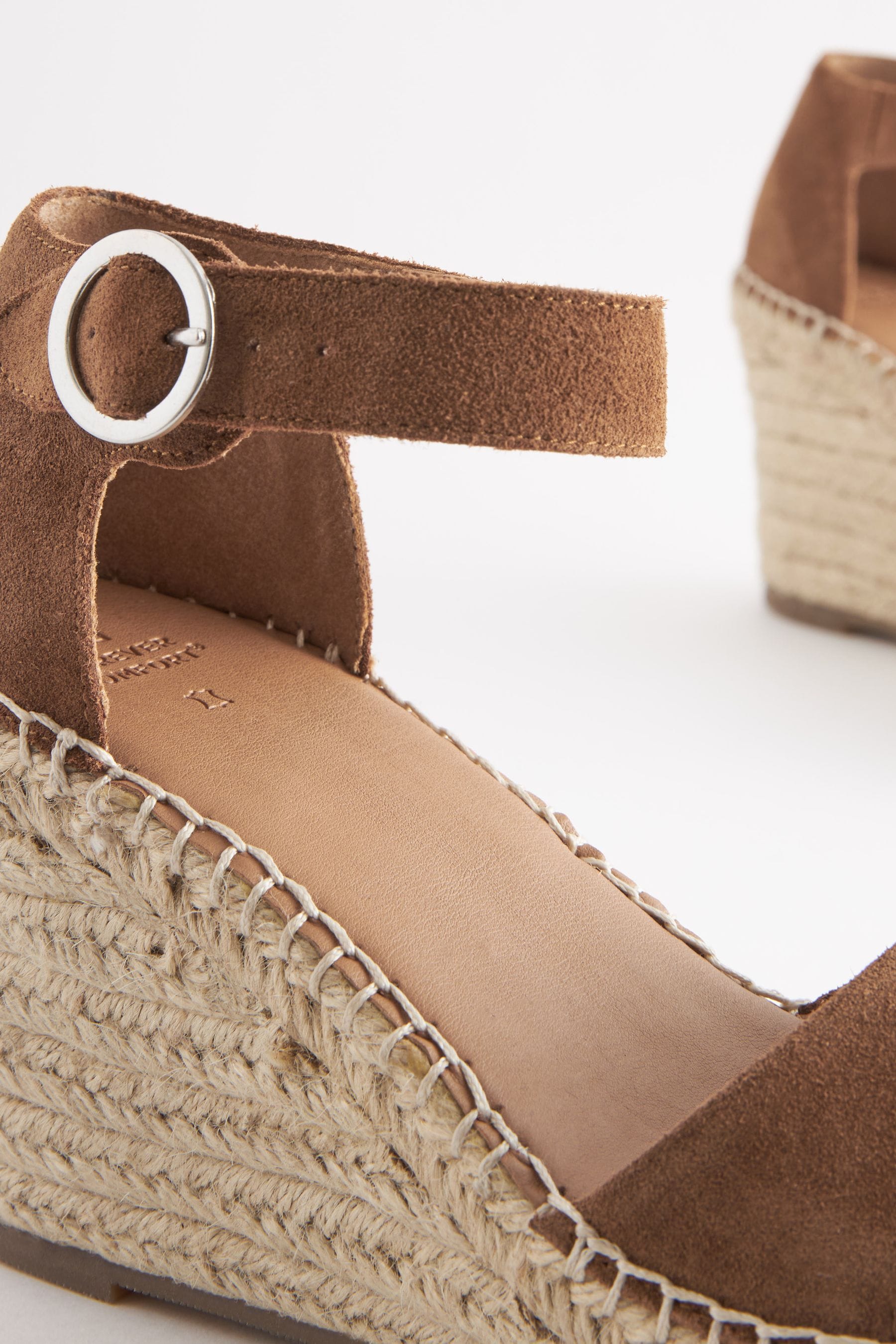 Tan suede espadrille wedges on sale