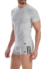 adidas Multi Active Flex Cotton 3 Stripe 3 Pack Boxers - Image 4 of 6