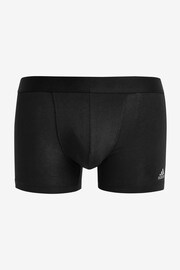 adidas Black/chrome Active Flex Cotton 3 Pack Boxers - Image 7 of 8