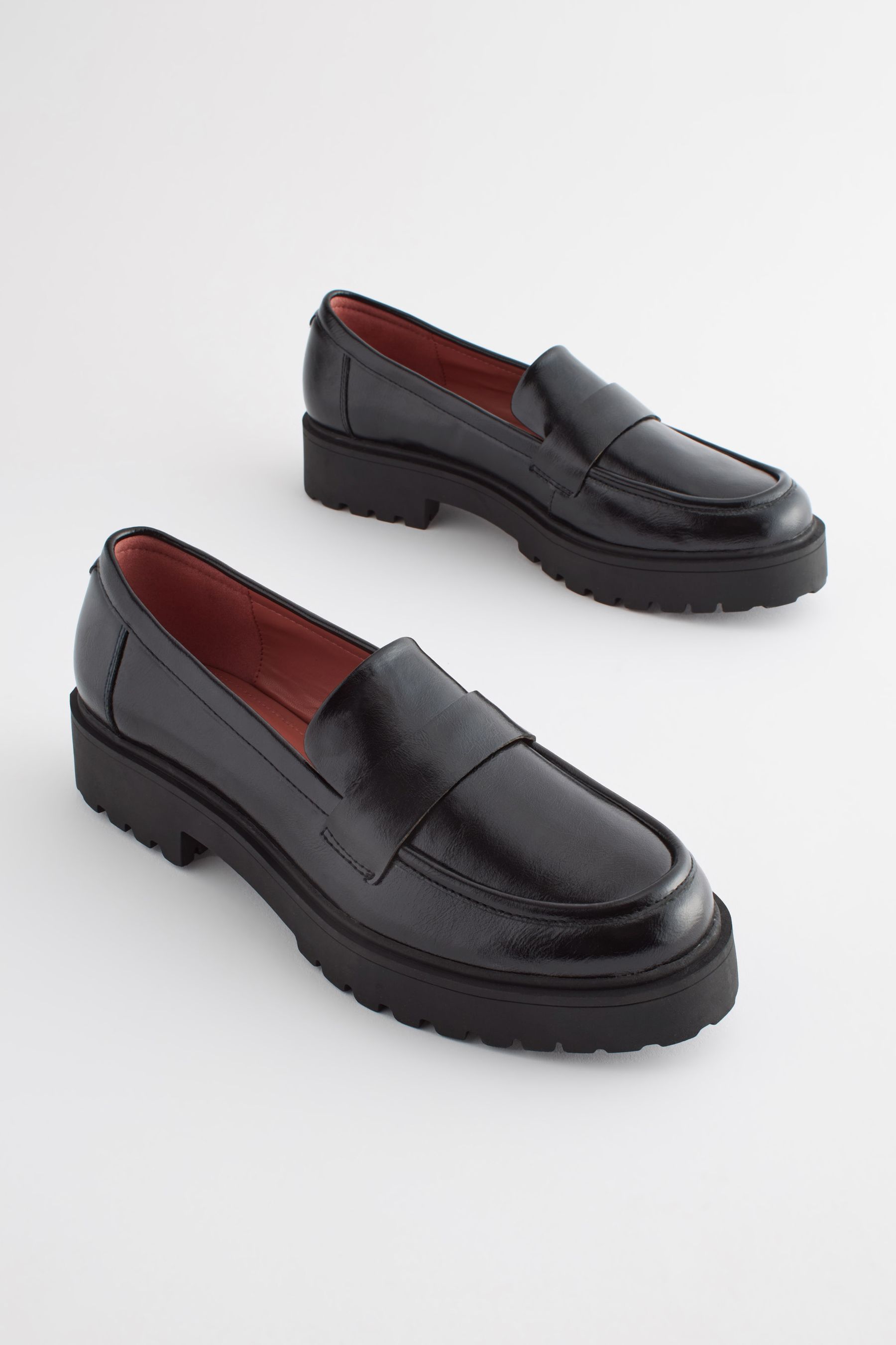 Comfy black loafers hotsell