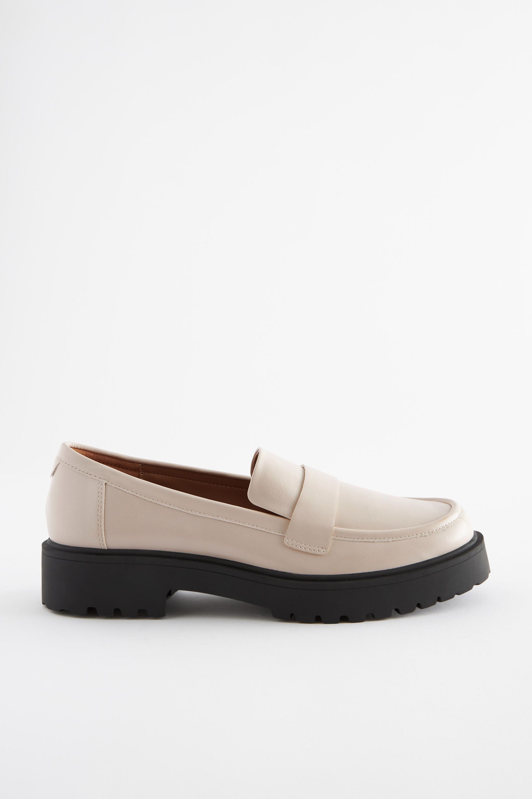 NEXT Bone White Forever Comfort Chunky Loafers 9 EU 43 Womens